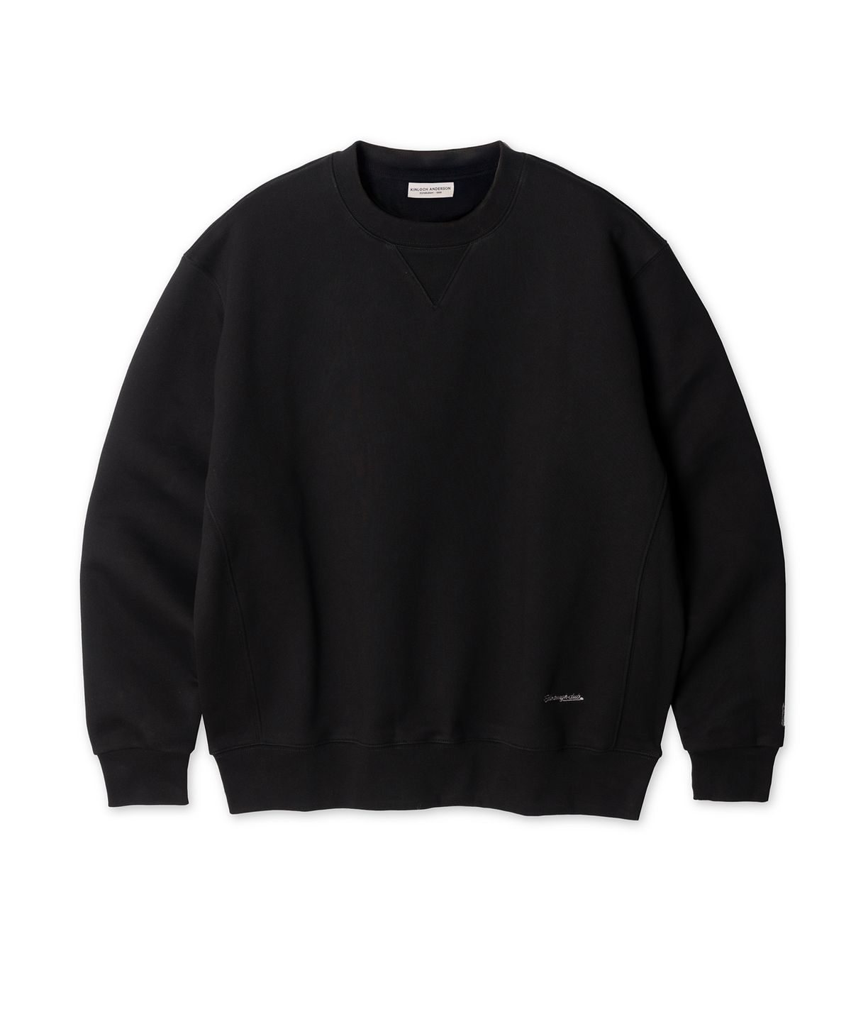 에든버러클럽(EDINBURGH CLUB) Logo Crewneck Sweatshirt (Black)