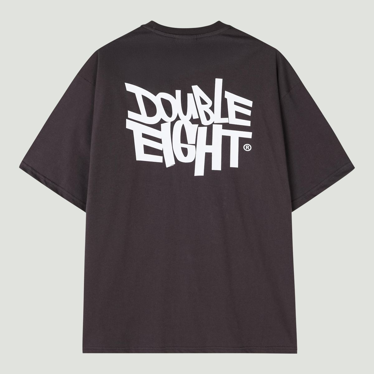 더블에잇(DOUBLE EIGHT) 더블 로고 반팔 (차콜)