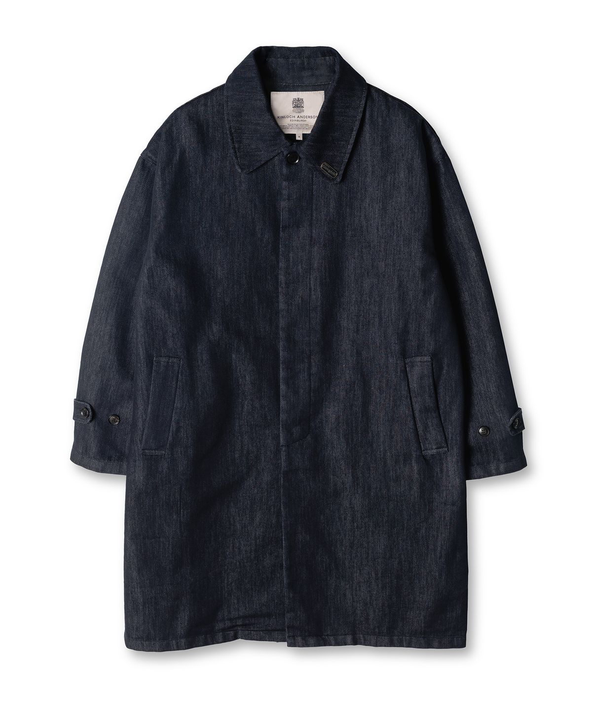 에든버러클럽(EDINBURGH CLUB) Denim Trench Coat (Navy)