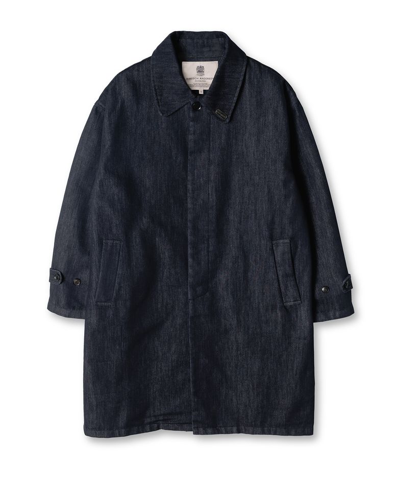 Denim Trench Coat (Navy)