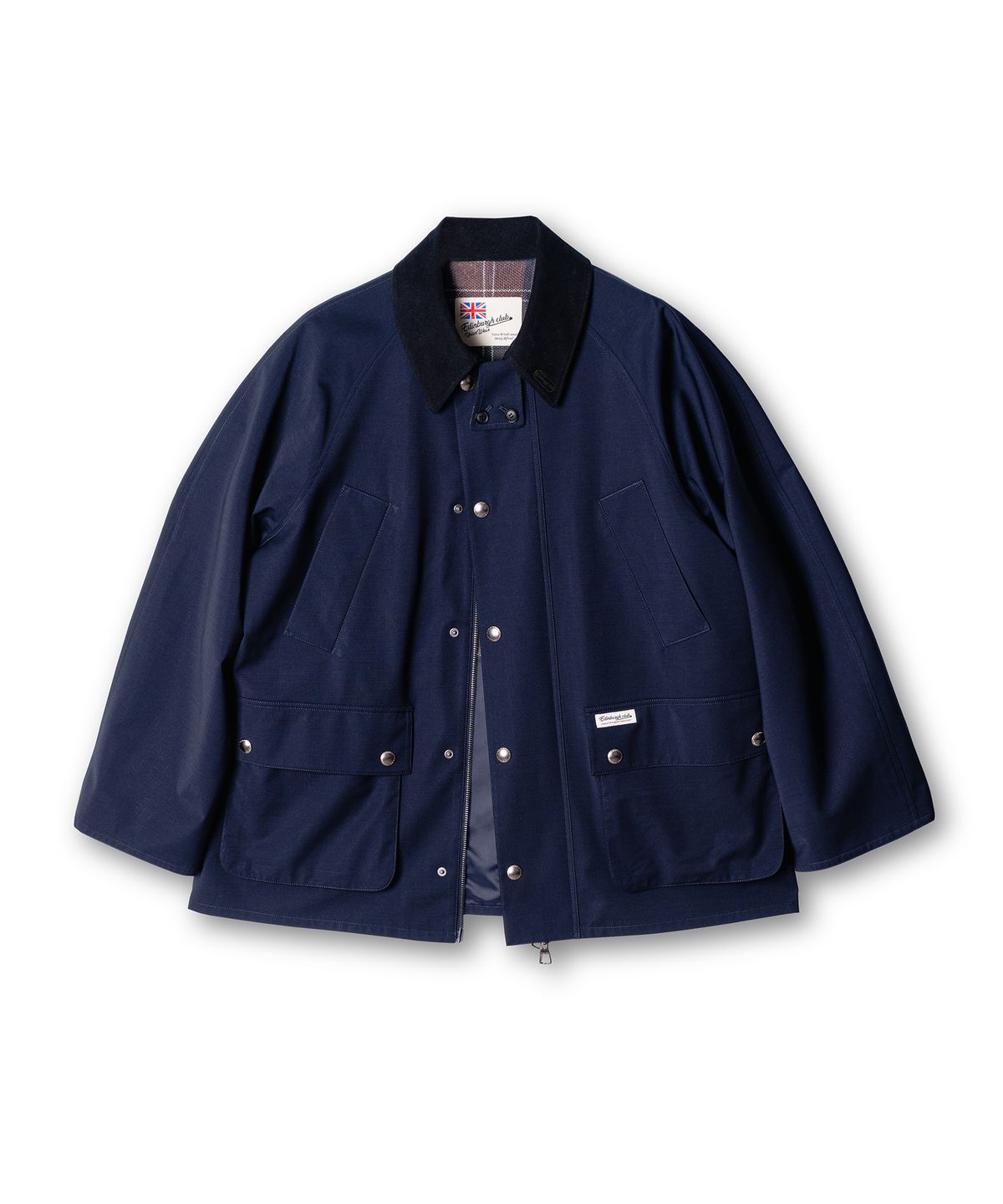 에든버러클럽(EDINBURGH CLUB) Wool Hunting Jacket (Navy)