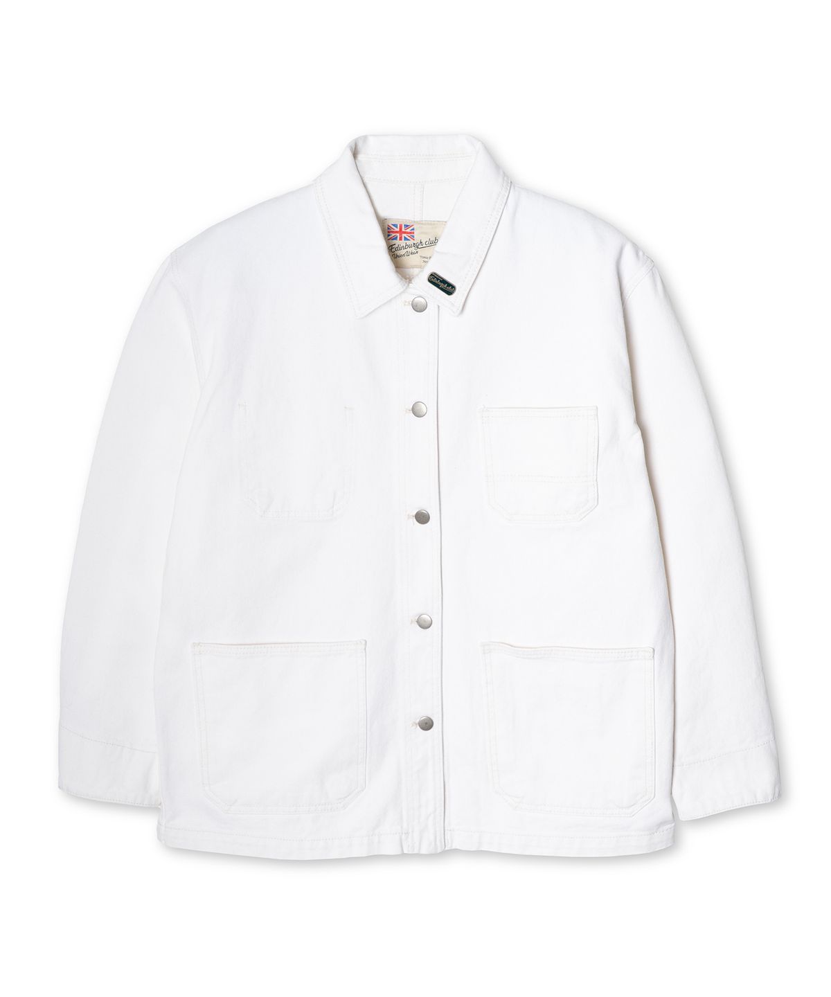 에든버러클럽(EDINBURGH CLUB) Denim Field Jacket (Ivory)