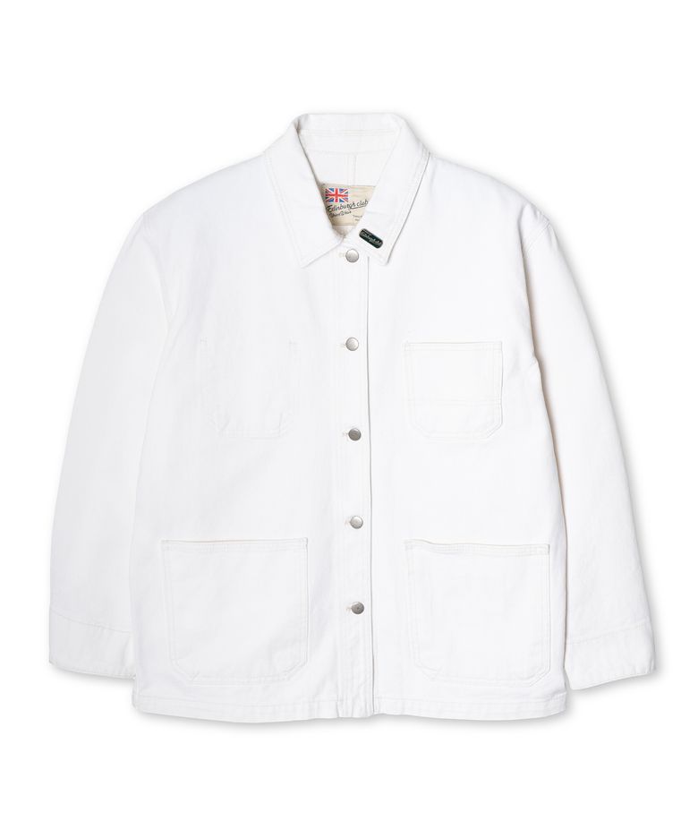 Denim Field Jacket (Ivory)