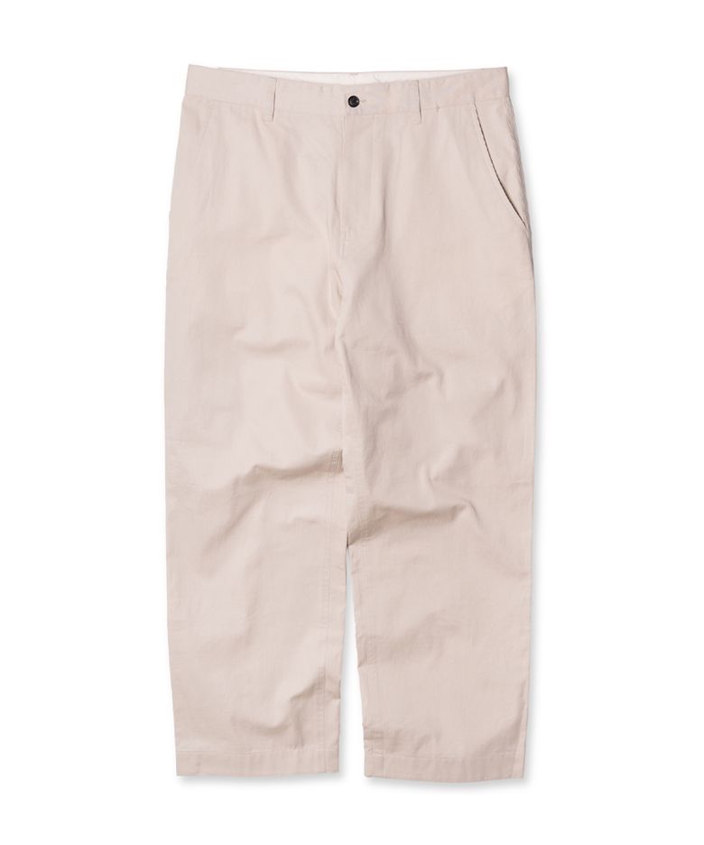 [SET-UP]Garment Washing Semi-Wide Pants (Beige)