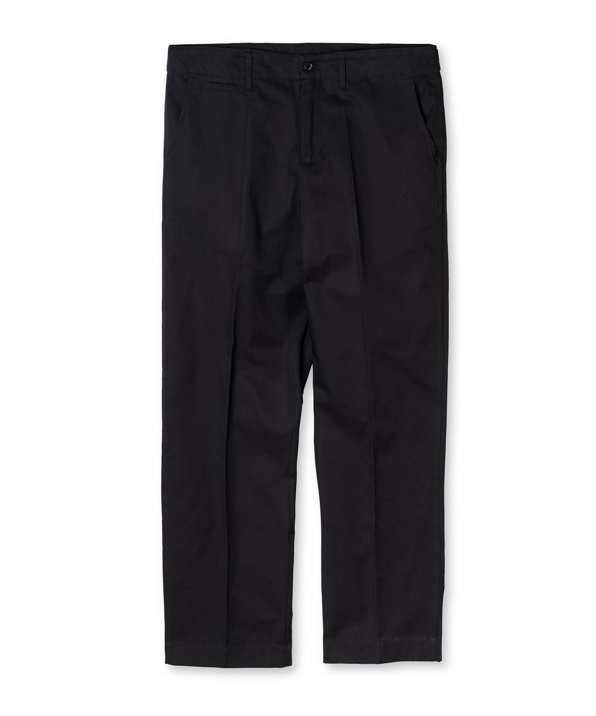 에든버러클럽(EDINBURGH CLUB) Regular Tapered Cotton Pants (Black)
