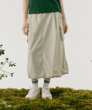 하일론 액티브 키네티쿨 롱 스커트 [샌드 베이지]