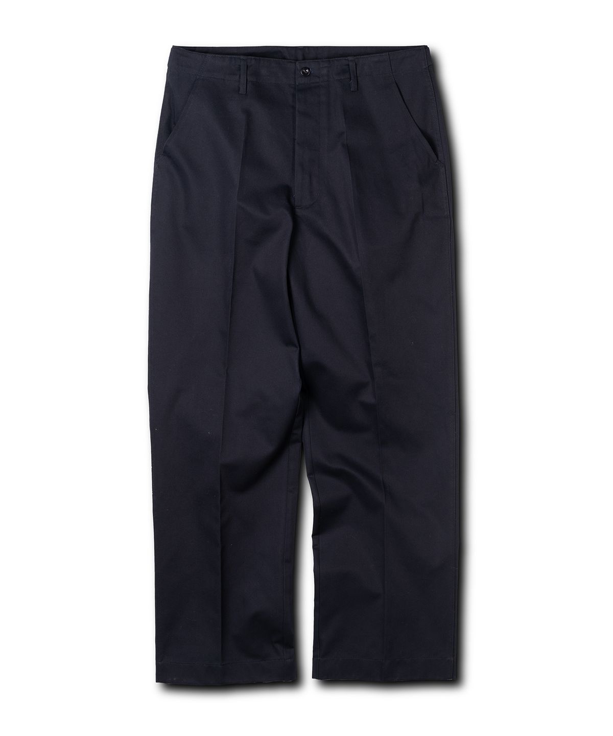 에든버러클럽(EDINBURGH CLUB) Semi-Wide Straight Cotton Pants (Navy)