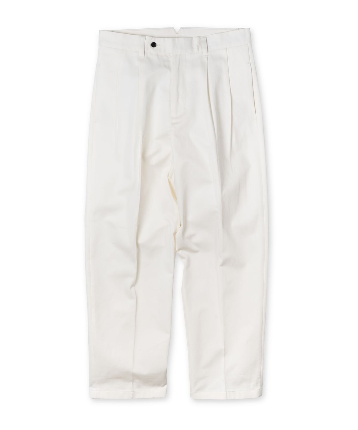 에든버러클럽(EDINBURGH CLUB) Two-Tuck Wide Cotton Pants (White)