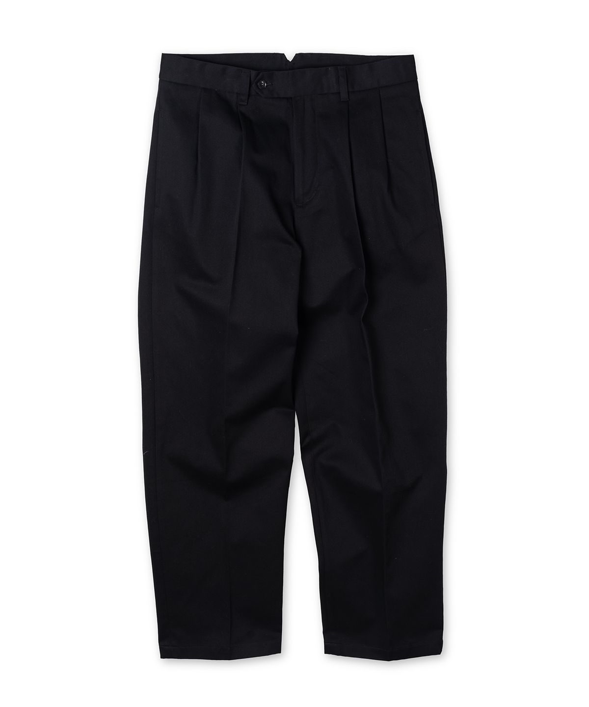 에든버러클럽(EDINBURGH CLUB) Two-Tuck Wide Cotton Pants (Black)