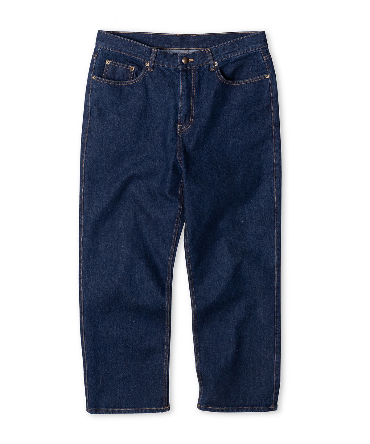 에든버러클럽(EDINBURGH CLUB) Semi-Wide Straight Denim Pants (Deep Blue)