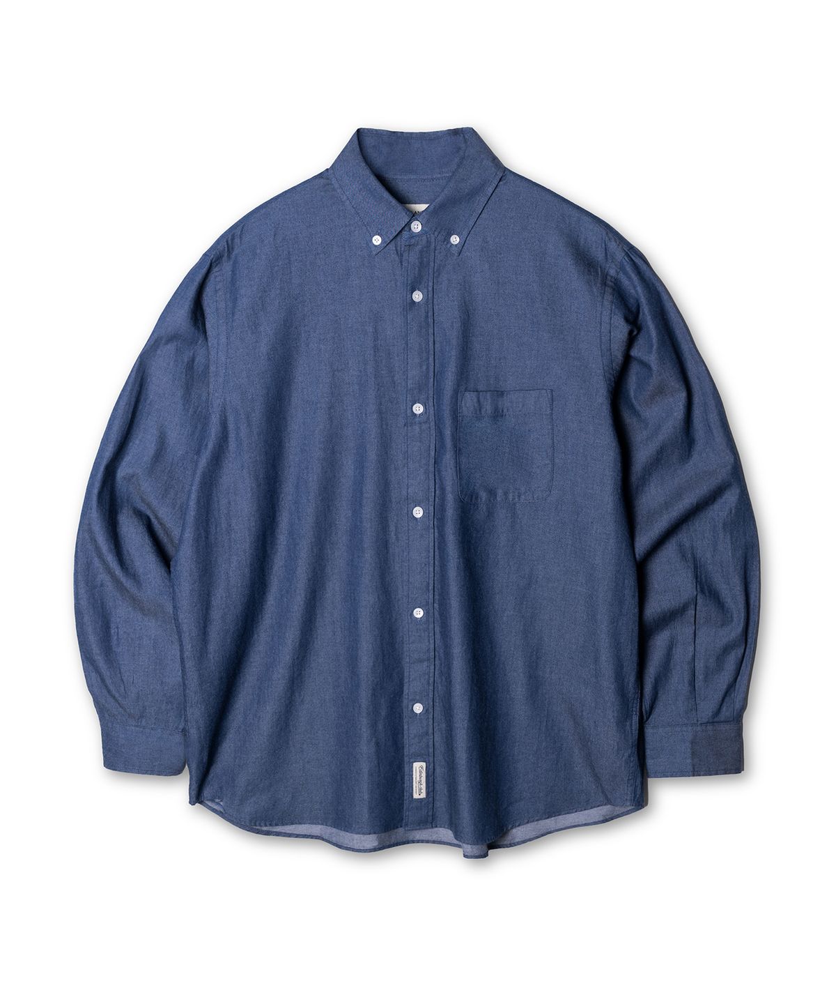 에든버러클럽(EDINBURGH CLUB) Button-Down Denim Washed Shirt (Deep Blue)