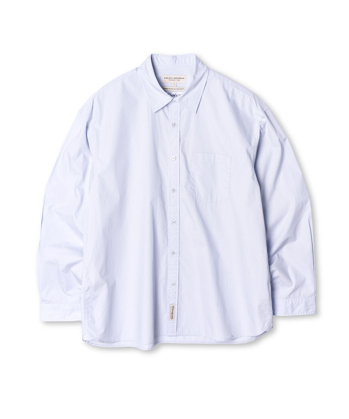 에든버러클럽(EDINBURGH CLUB) Overfit Solid Collar Shirt (Light Blue)