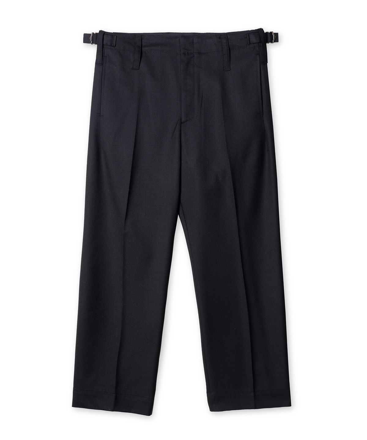 에든버러클럽(EDINBURGH CLUB) Wide Straight Wool Pants (Black)