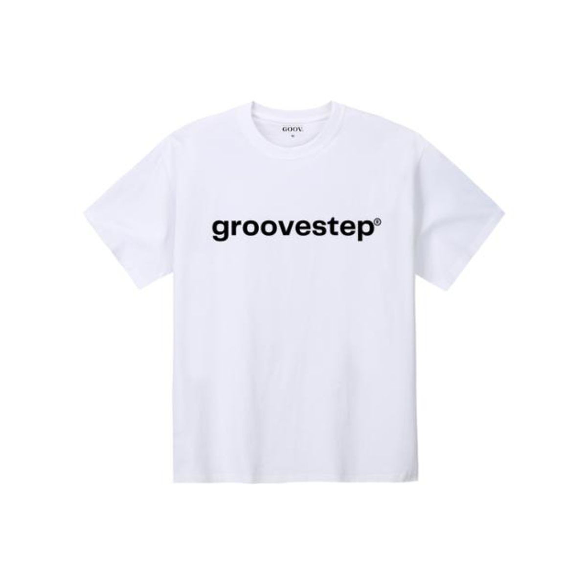 그루브스텝(GROOVESTEP) 로고 라운드 반팔 티셔츠 S0252