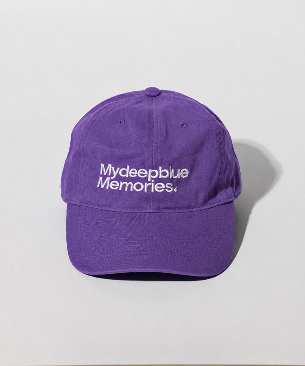 마이딥블루메모리즈(MY DEEP BLUE MEMORIES) MM MY MEMORIES WASHED CAP (PURPLE)