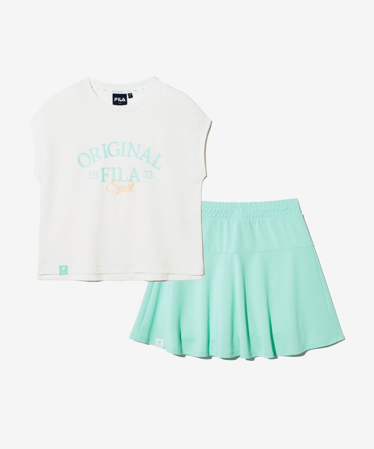 휠라 키즈(FILA KIDS) 핫섬머 아스킨 여아 상하세트