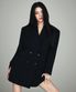 [한소희 PICK] 우먼즈 더블 브레스티드 롱 블레이저 [블랙]