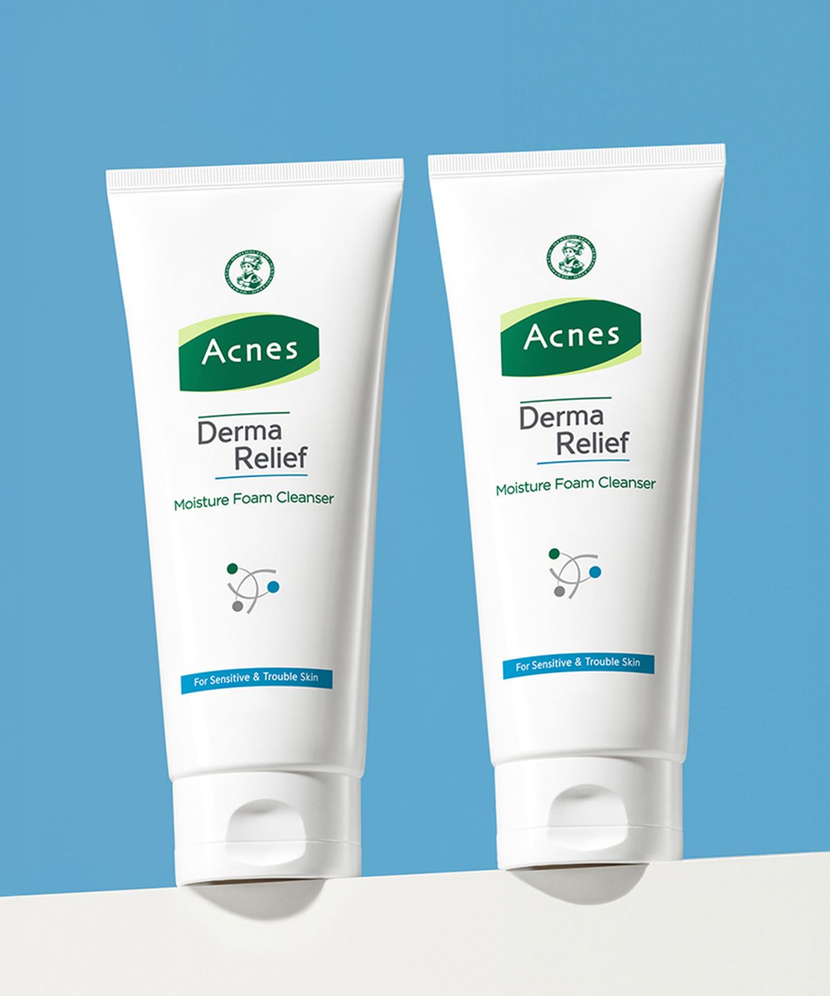 아크네스(ACNES) 2개 x 더마릴리프 모이스처 폼클렌저 200ml
