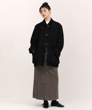 우먼즈 울 블렌드 헌팅 재킷 [블랙]