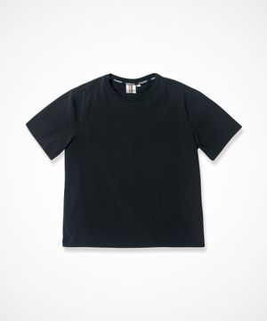 하일론 액티브 키네티쿨 반팔 탑 [매트 블랙]