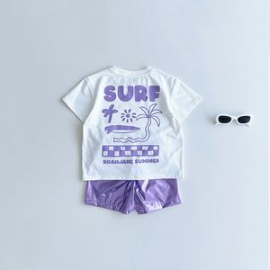 제로 티셔츠(화이트) + 플래쉬 팬츠(퍼플) SET