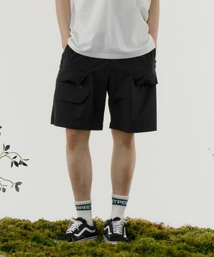 하일론 액티브 키네티쿨 카고 반바지 [블랙]