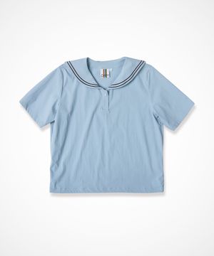 하일론 액티브 키네티쿨 세일러 우븐탑 [스카이 블루]