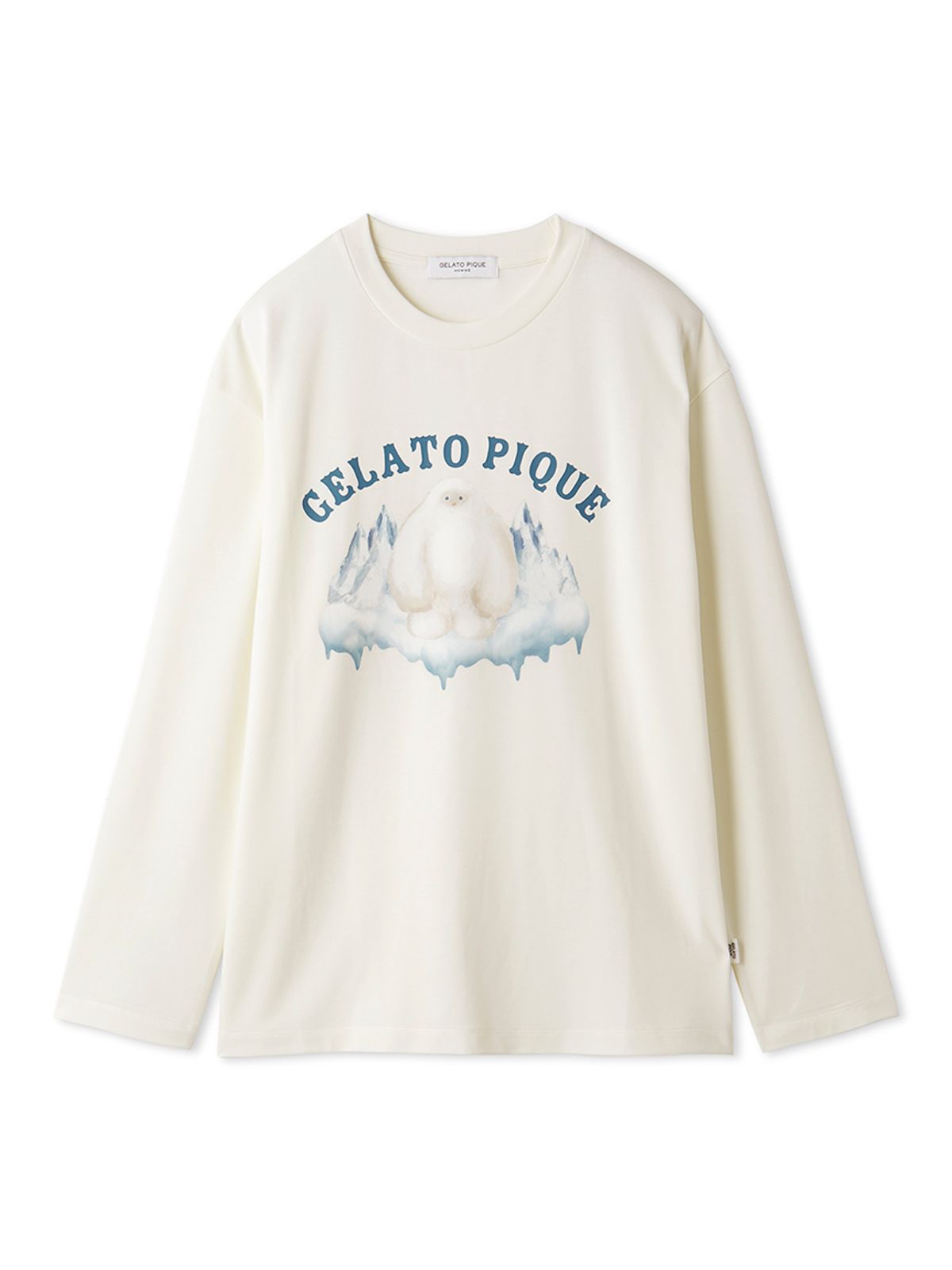 젤라또 피케(GELATO PIQUE) [HOMME] 인레이 젤라또 몬스터 프린트 롱 티셔츠 PMCT245923