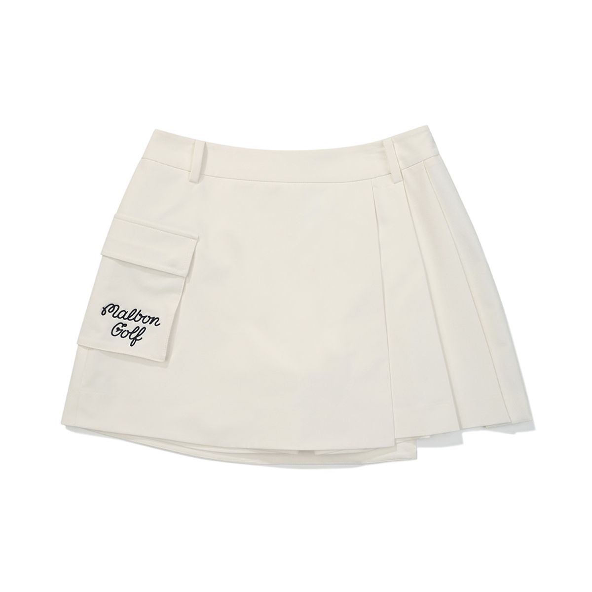 말본 골프(MALBON GOLF) 아웃포켓 플리츠 스커트 CREAM (WOMAN)