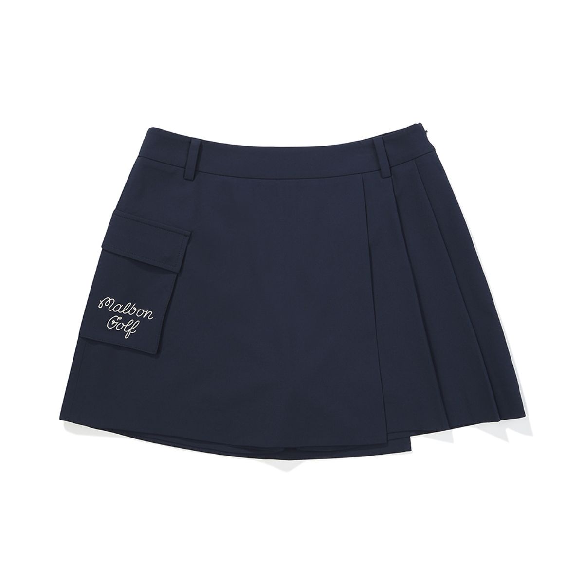 말본 골프(MALBON GOLF) 아웃포켓 플리츠 스커트 NAVY (WOMAN)