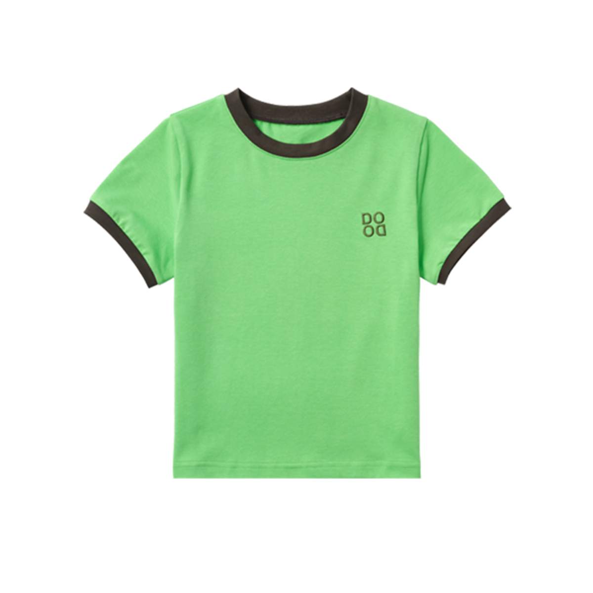라메종드도도(LA MAISON DE DODO) BASIC DODO Ringer T Shirt_Kelly Green / Charcoal_반팔티