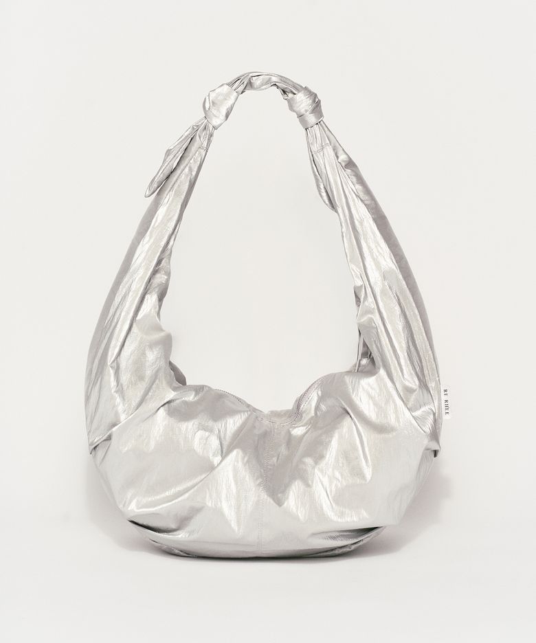 SLOUCHY HOBO BAG SILVER