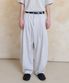wide tapered pants (stripe ivory)