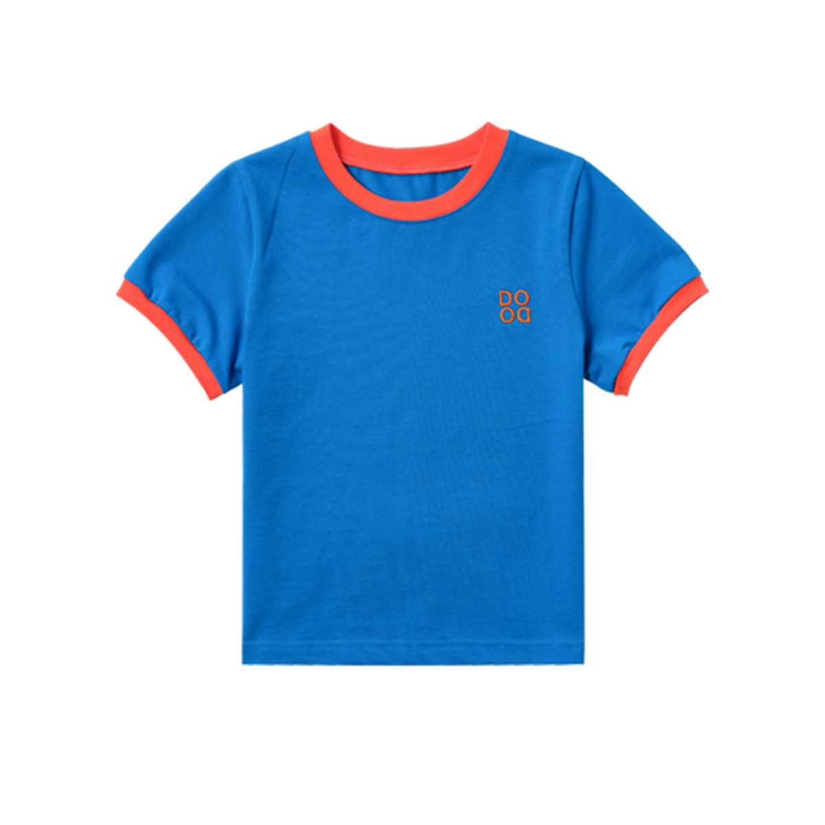 라메종드도도(LA MAISON DE DODO) BASIC DODO Ringer T Shirt_Blue / Orange_반팔티