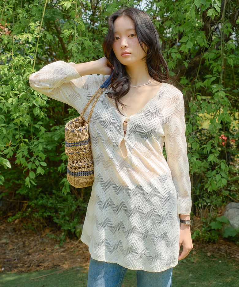 Vintage Lace Cover Up Dress_ Ivory