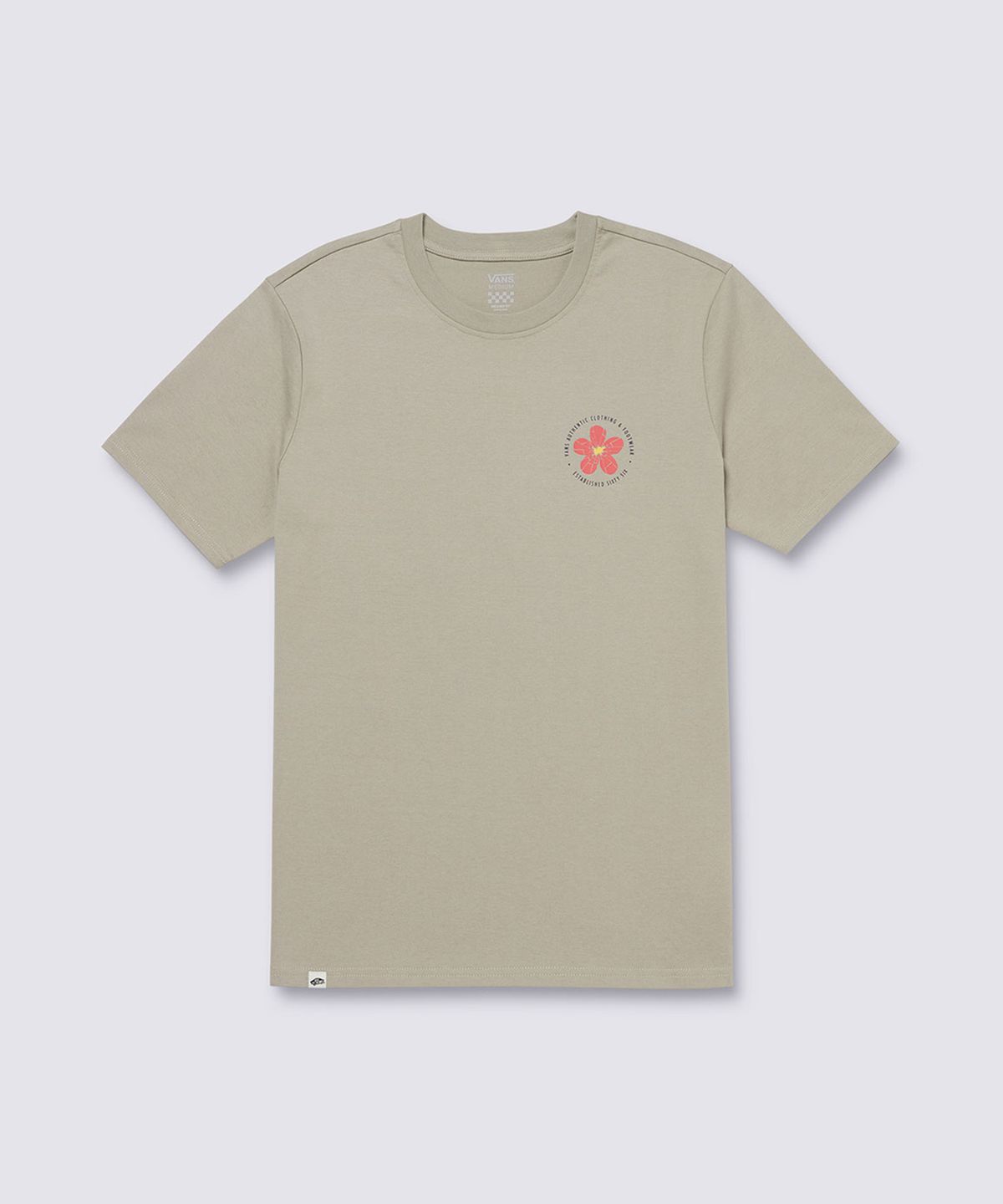 반스(VANS) 뉴 플라워 로고 반소매티 - 런던 포그 / VN000NNRZUJ1