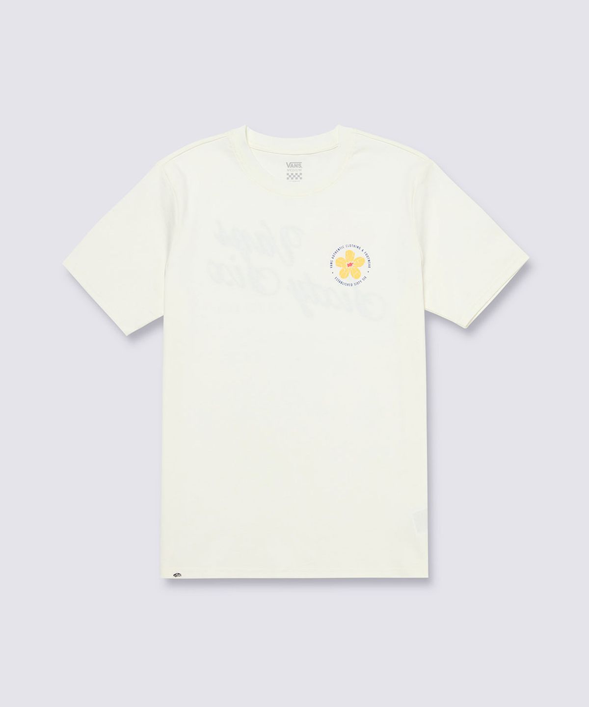 반스(VANS) 뉴 플라워 로고 반소매티 - 마시멜로우 / VN000NNRFS81