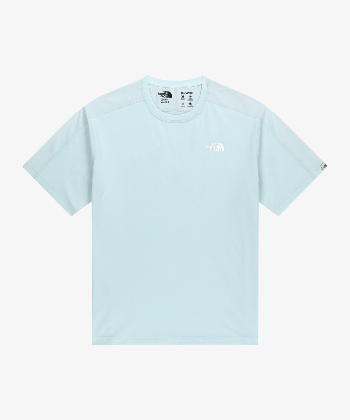 노스페이스(THE NORTH FACE) NT7UR15L 하이브리드 와플 반팔 라운드티 LIGHT_BLUE