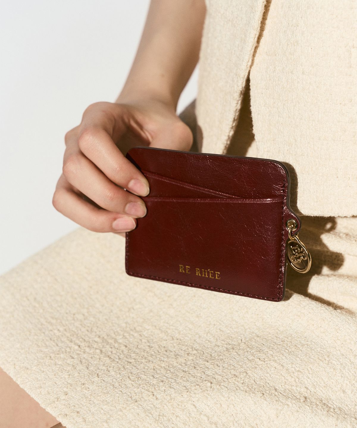 리이(RE RHEE) COWHIDE CARD WALLET