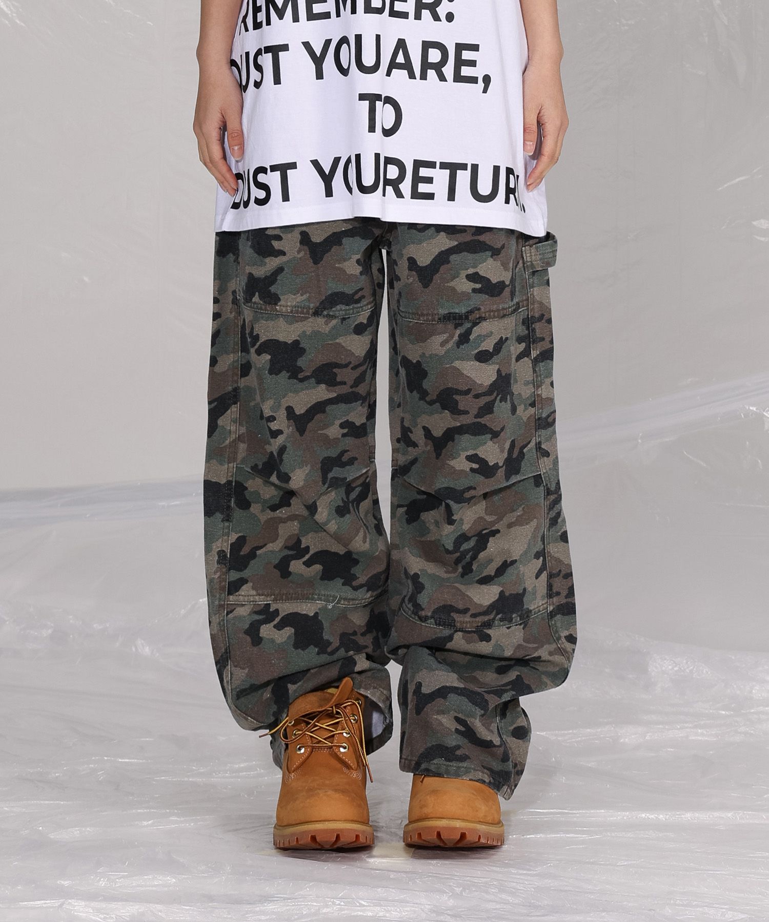 [SAINTPAIN]★25SS★CAMO COTTON WORK PANTS MUSINSA | SAINTPAIN SP Camo Cotton Work Pants Green
