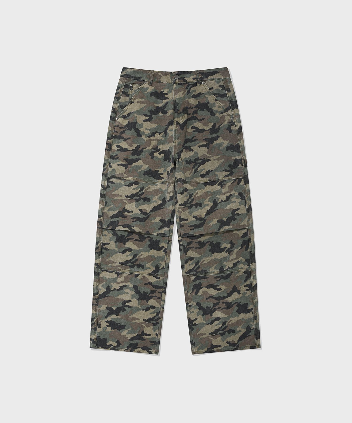 [SAINTPAIN]★25SS★CAMO COTTON WORK PANTS MUSINSA | SAINTPAIN SP Camo Cotton Work Pants Green