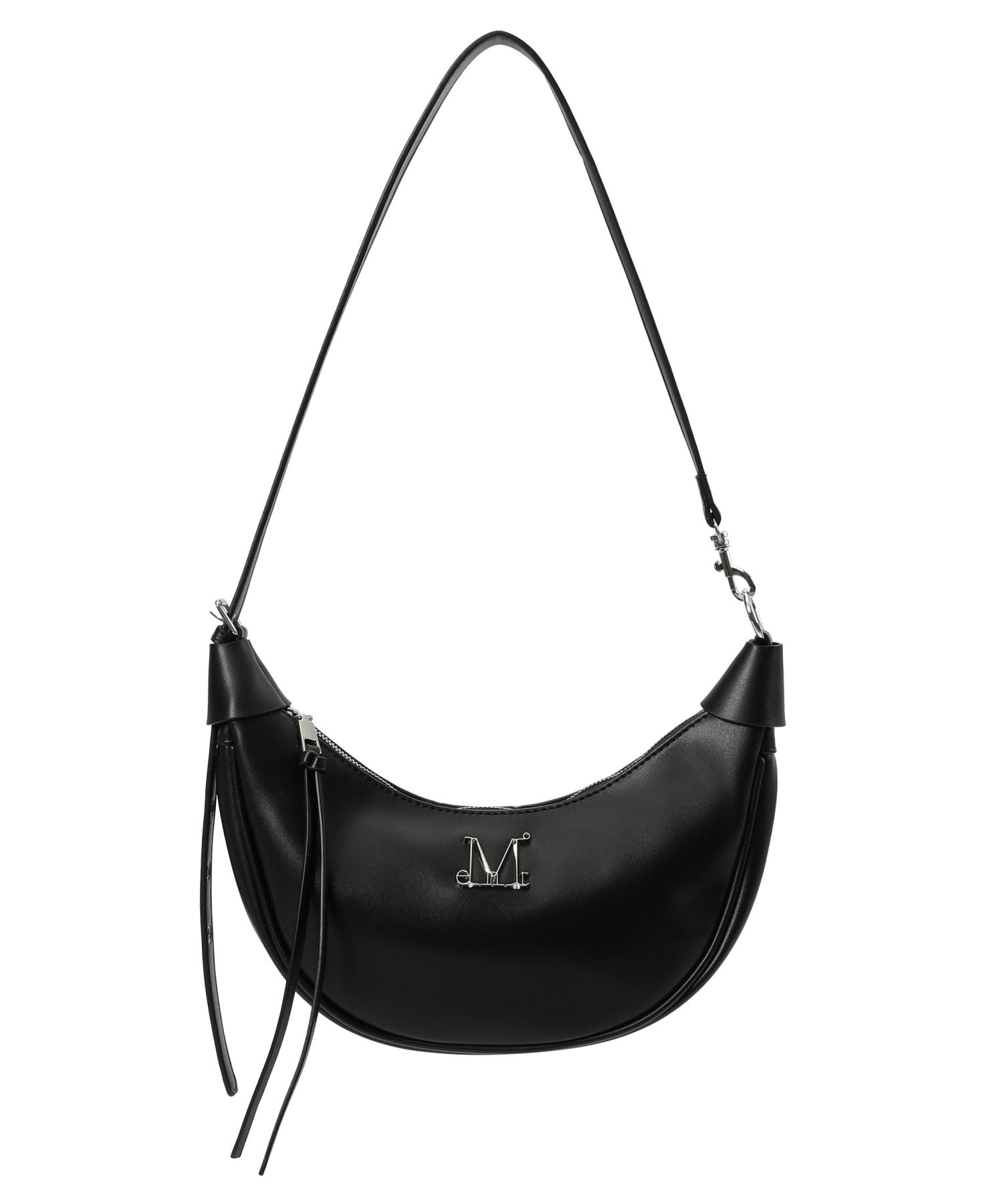 ◆MUCENT◆ Moonbella l Logo Crescent Hobo Crossbody Bag MUSINSA | MUCENT Moonbella Metal Logo Crescent Hobo