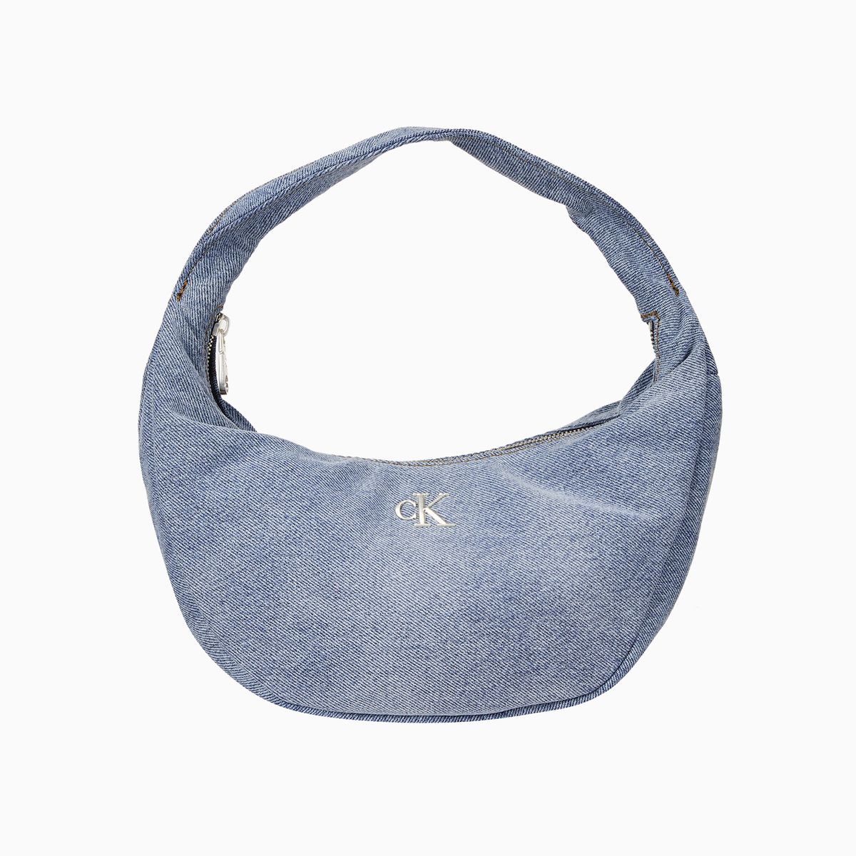 캘빈클라인 진(CALVIN KLEIN JEANS) 여성 로고 데님 스몰 소프트 호보백 4F3207G VGO