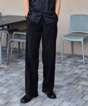 두굿_와이드 원턱 쿨맥스 밴딩 슬랙스 - 2color