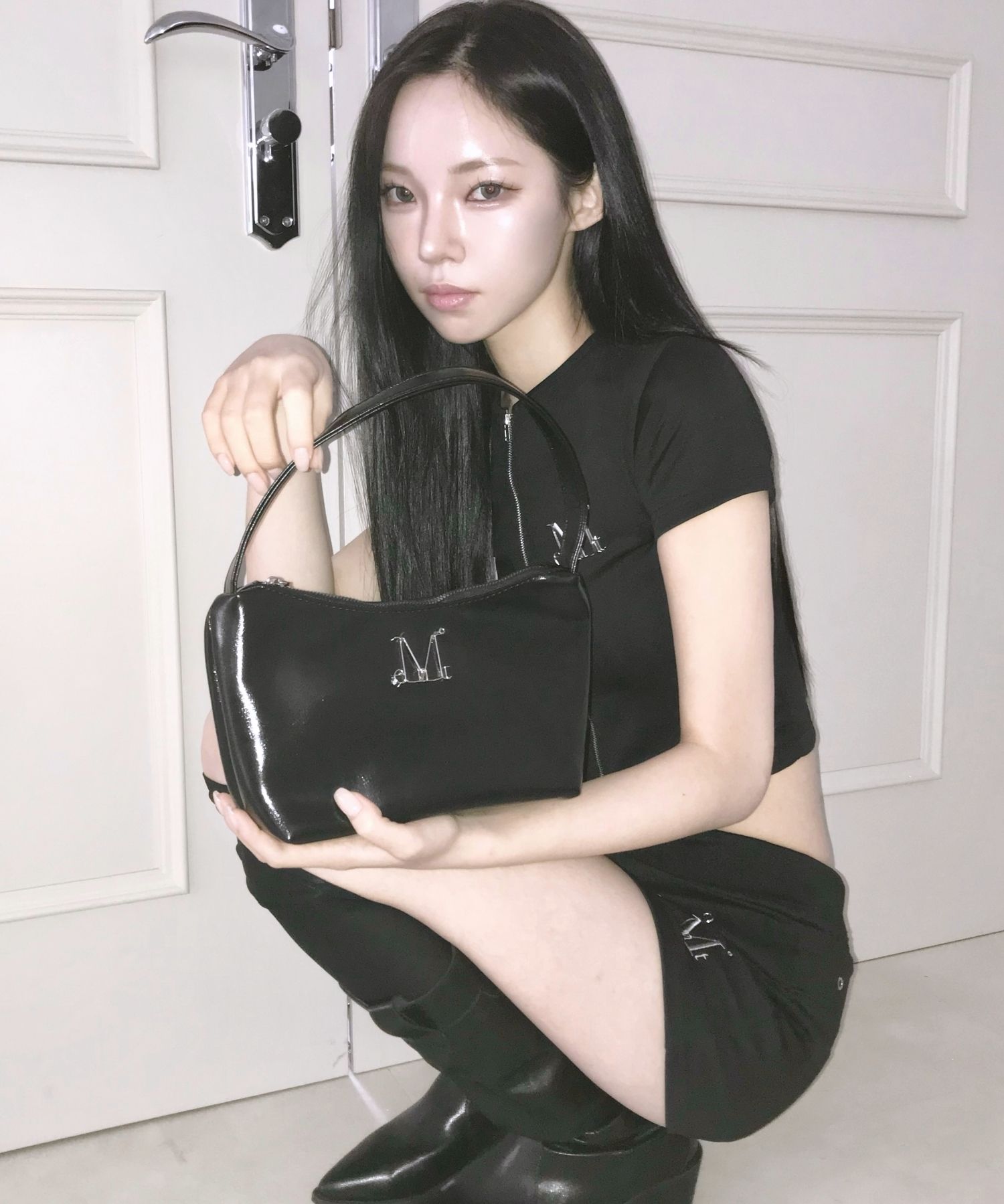 ◆MUCENT◆ Maureen llogo Compact Shoulder Bag Unisex P00 MUSINSA | MUCENT Maureen Metallogo Compact Shoulder Bag Unisex