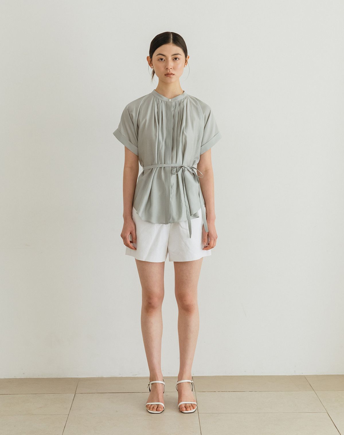 지에마르(GIEMAR) SUMMER STRAP BLOUSE MINT 섬머 스트랩 블라우스 민트
