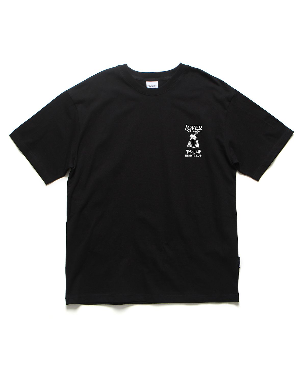 앱놀머씽(ABNORMALTHING) 러버 오버핏 티셔츠 블랙 (LOVER T-SHIRT BLACK)