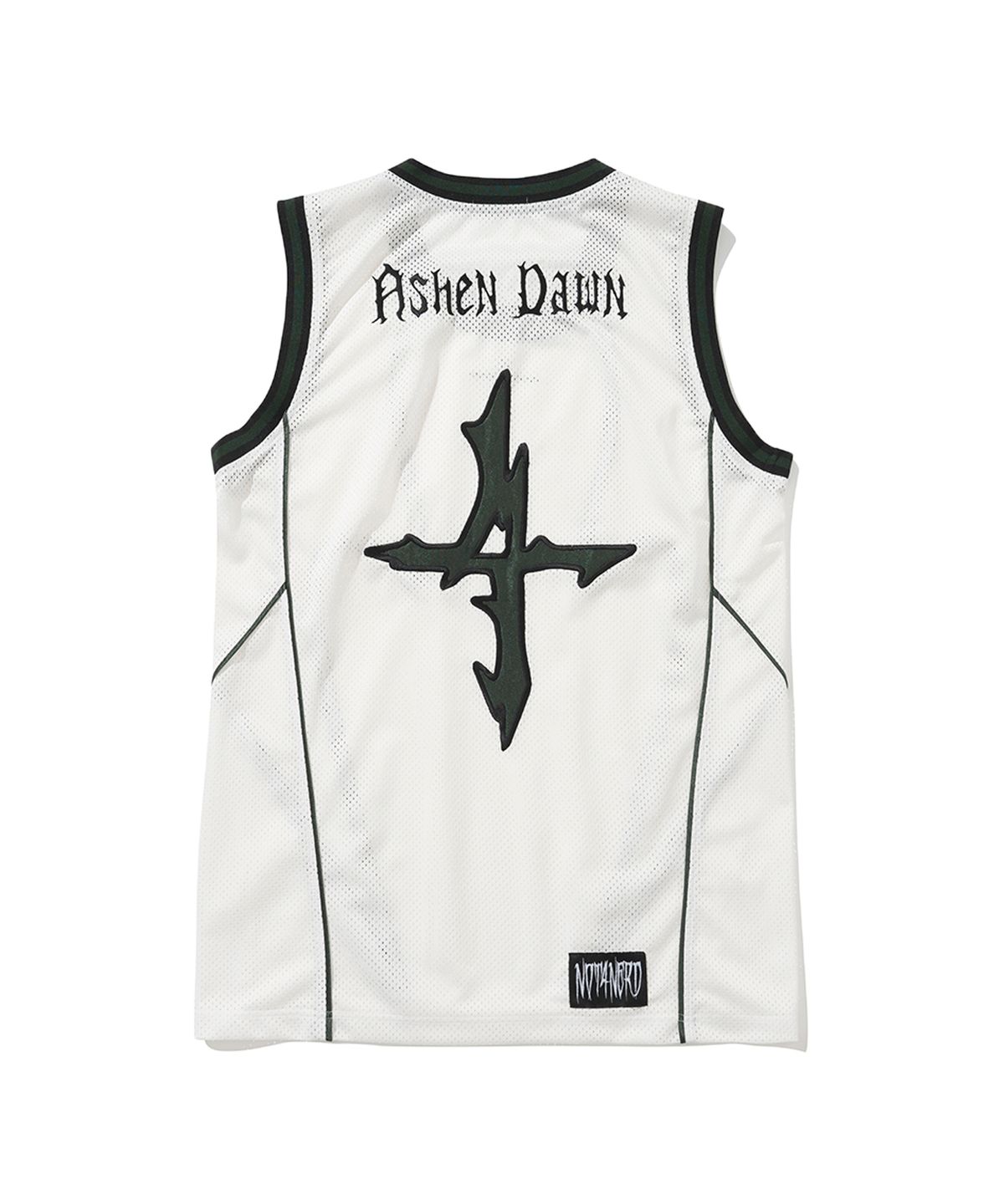 낫포너드(NOT4NERD) Ashen Dawn Incision Mesh Sleeveless - White