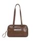 CRYSTAL LEATHER MINI BOSTON BAG_CAMEL