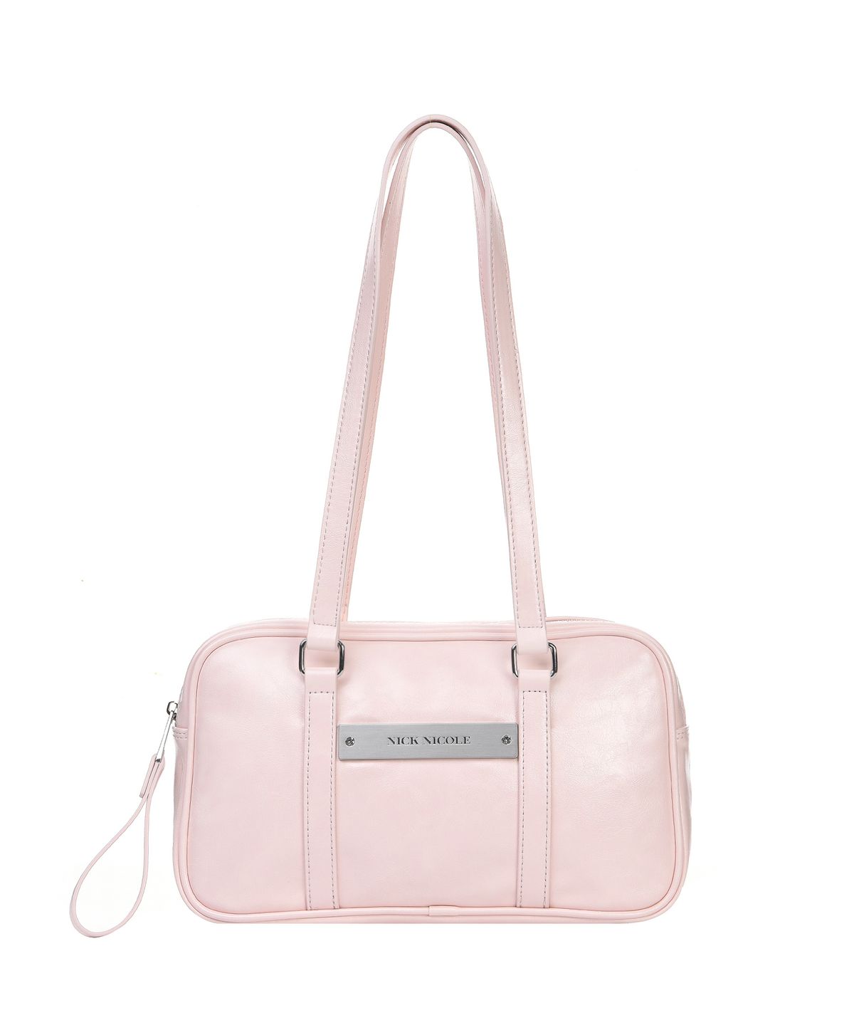 닉앤니콜(NICK&NICOLE) CRYSTAL LEATHER MINI BOSTON BAG_PINK